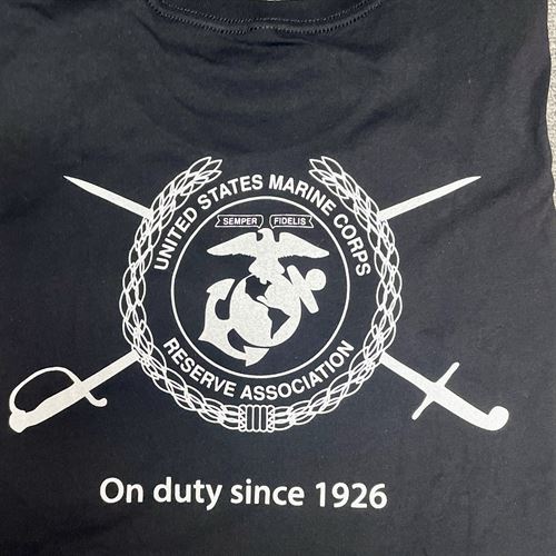 USMCRA Black Cotton T-Shirt