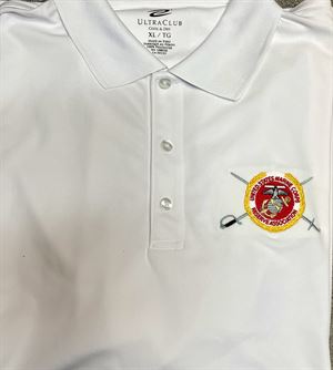 USMCRA White Polo Shirt