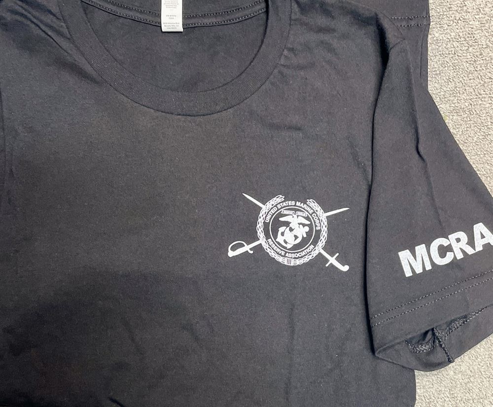 USMCRA Black Cotton T-Shirt