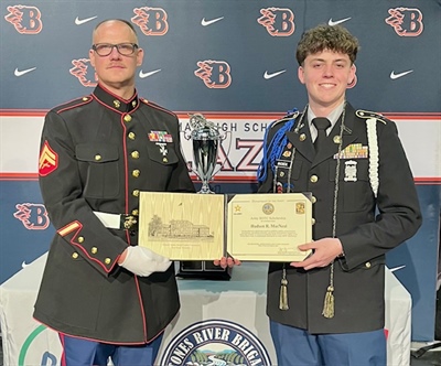 MCRA Board Member Honors Blackman High School Cadets and JROTC Leadershi
